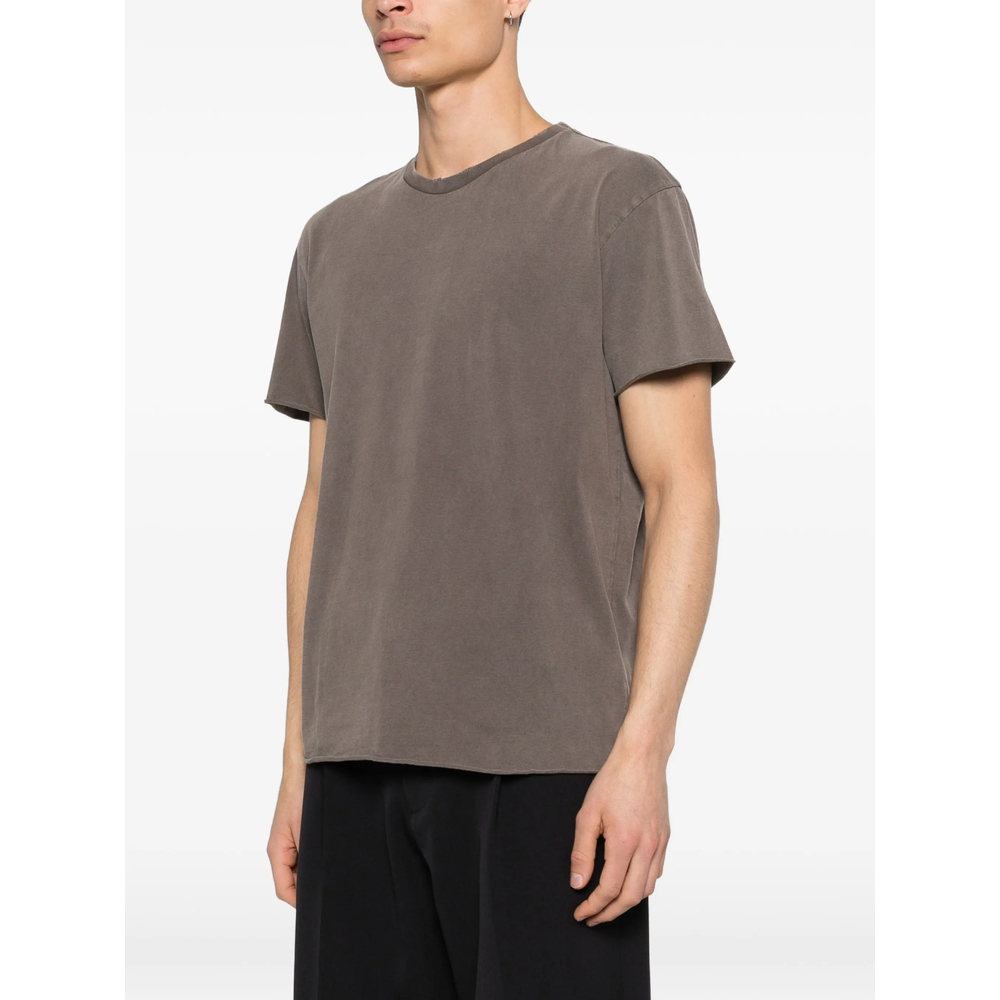 Faded Brown Raw T-Shirt