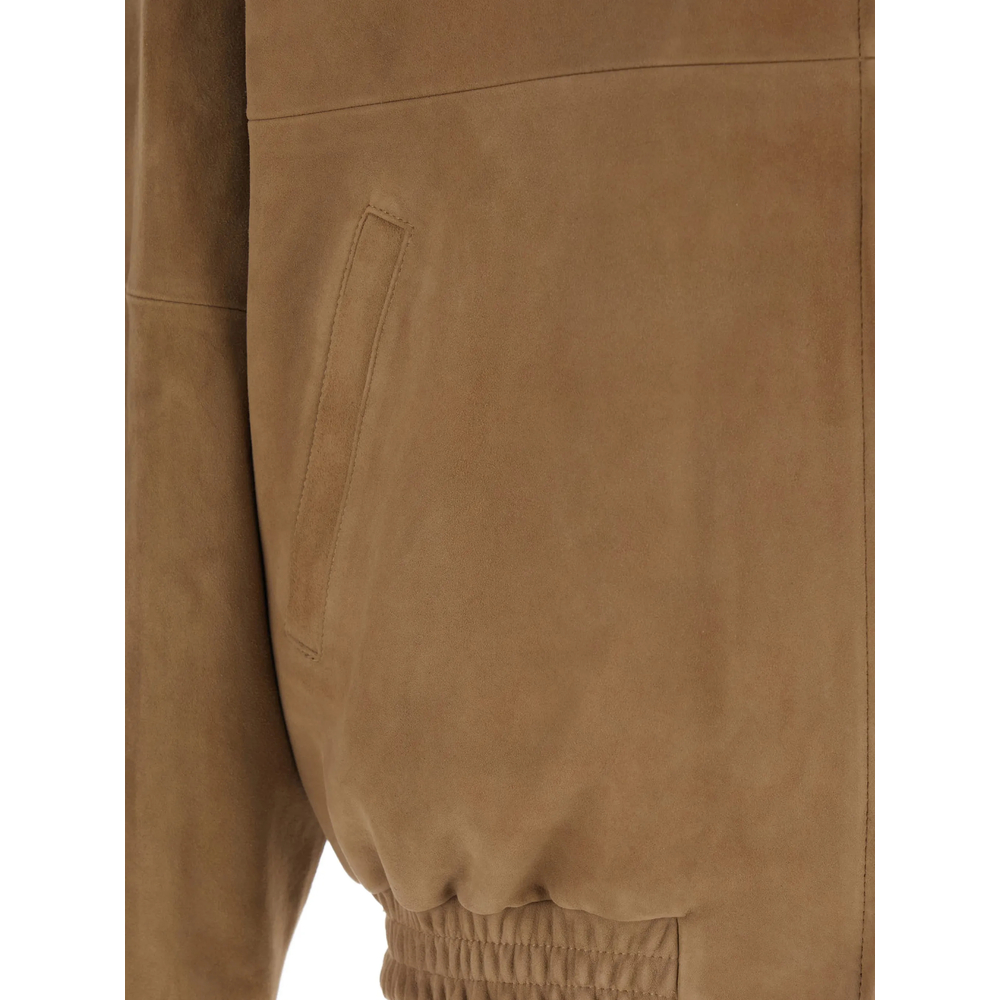 Goat Suede Zip Jacket
