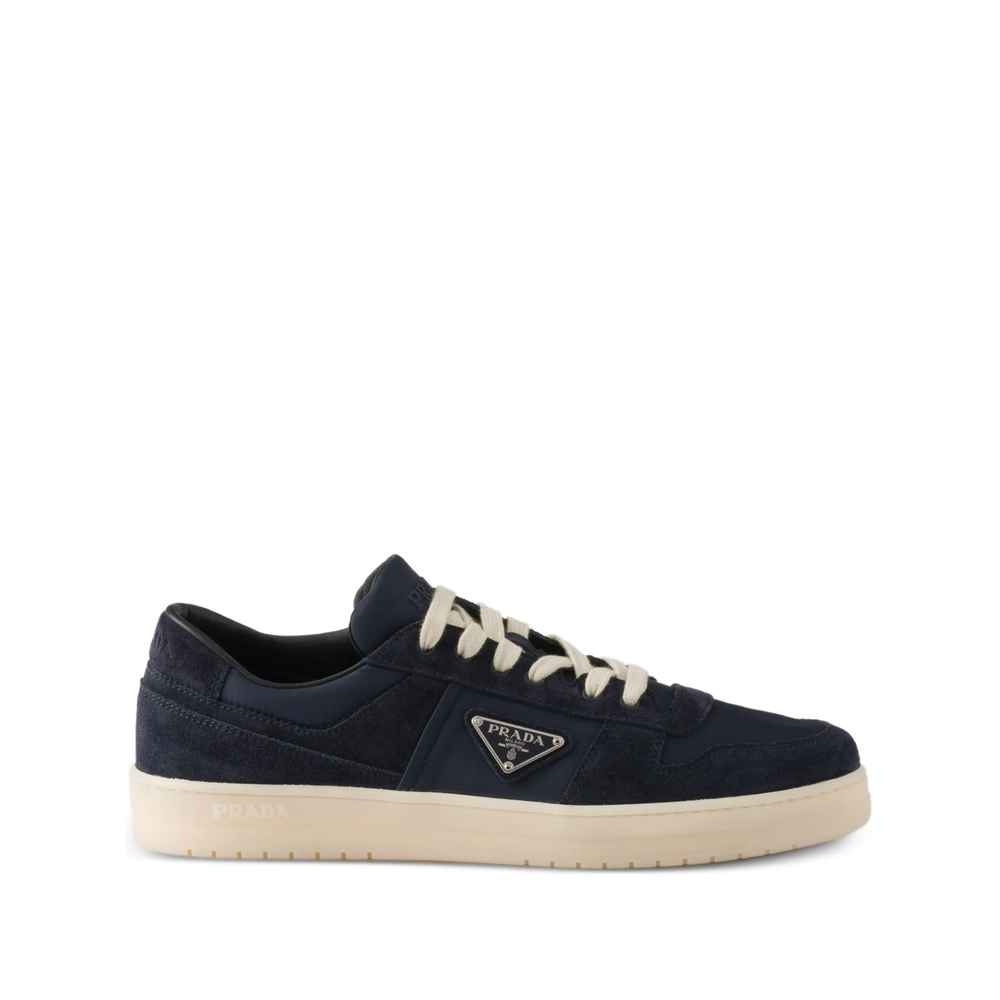 Prada Downtown Eyelets-detail Suede Sneakers