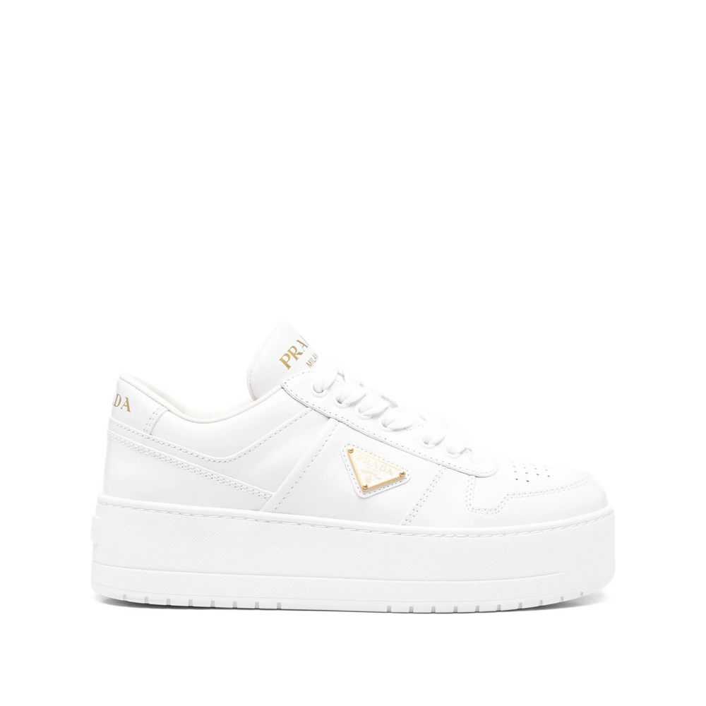 Prada Downtown Bold Leather Sneakers
