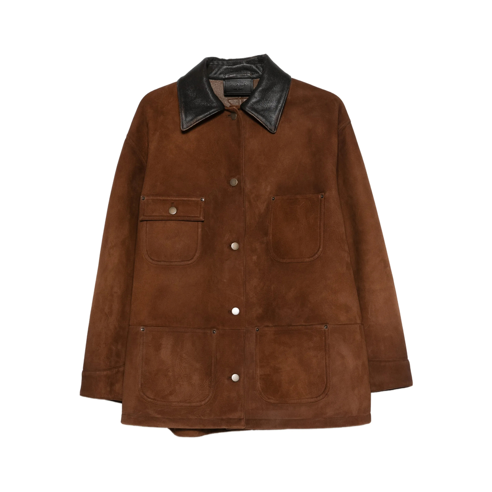 Prada Suede Caban Jacket