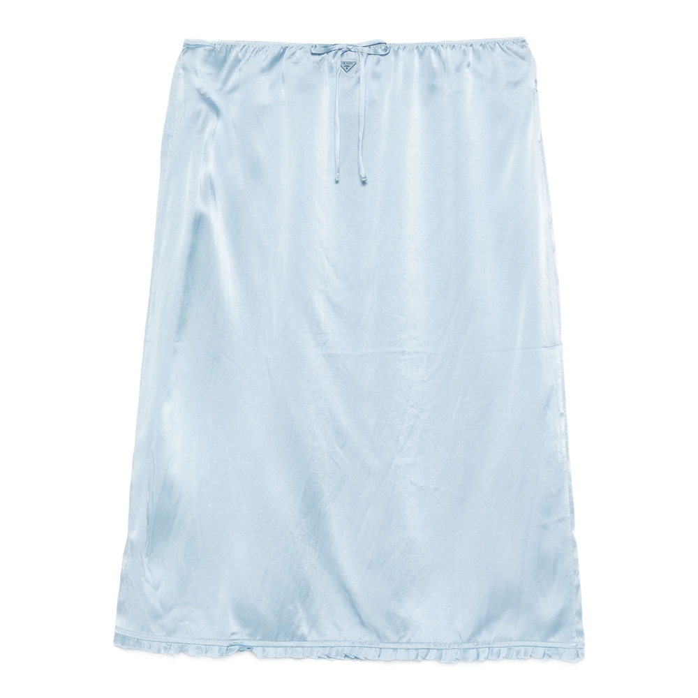 Prada Drawstring Trim Slip
