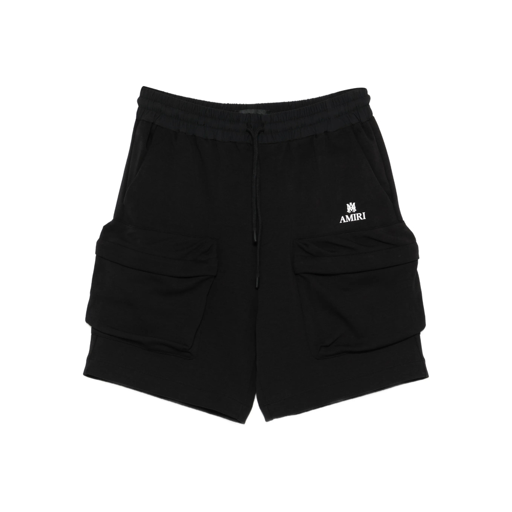 Amiri Drawstring-waist Cargo Track Shorts In Black