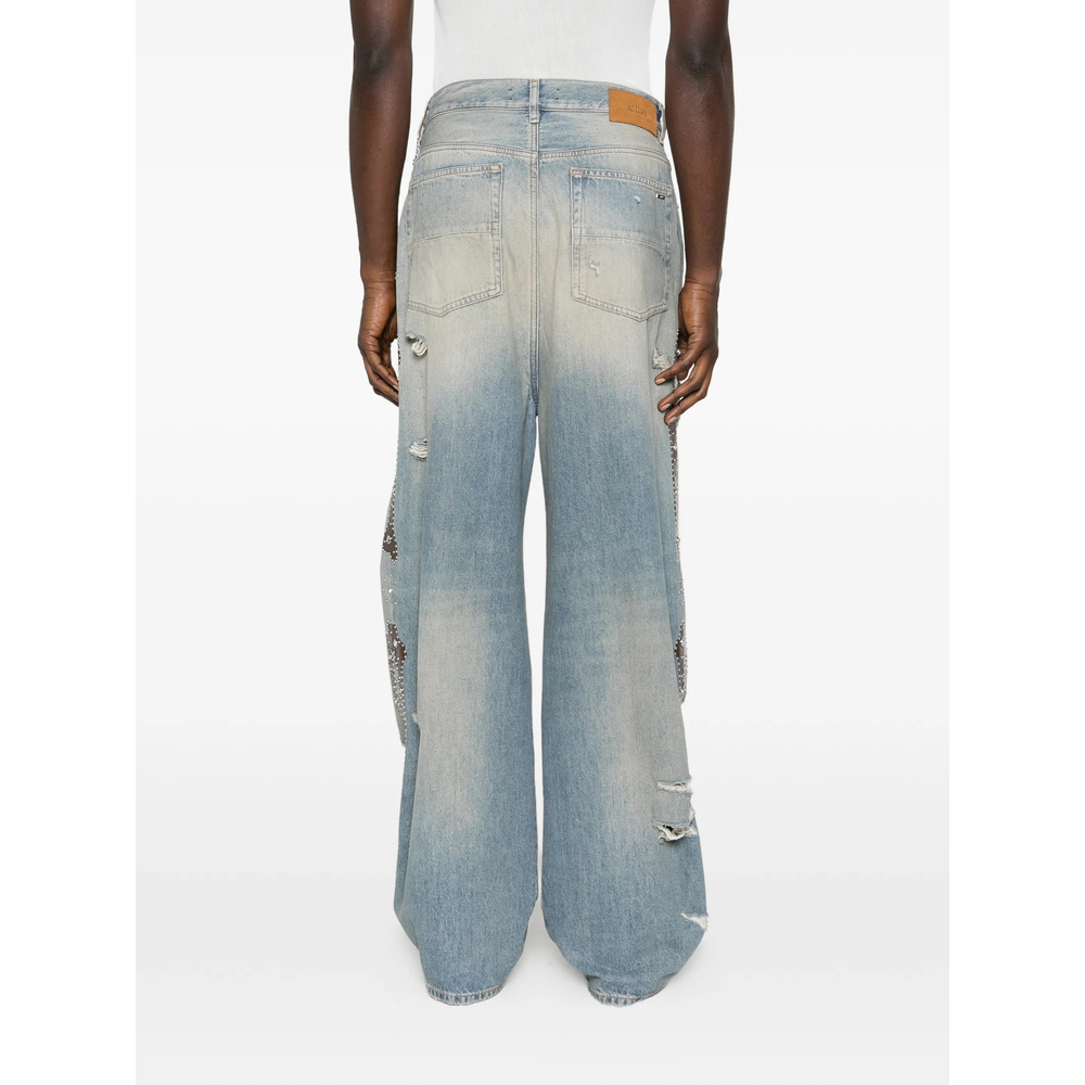 Bones Studded Baggy Jeans