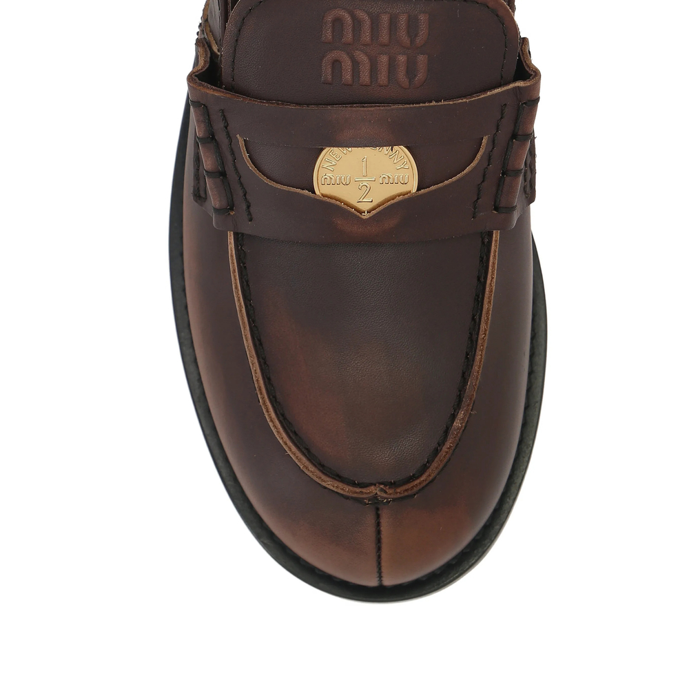 Logo-Detail Slingback Loafers