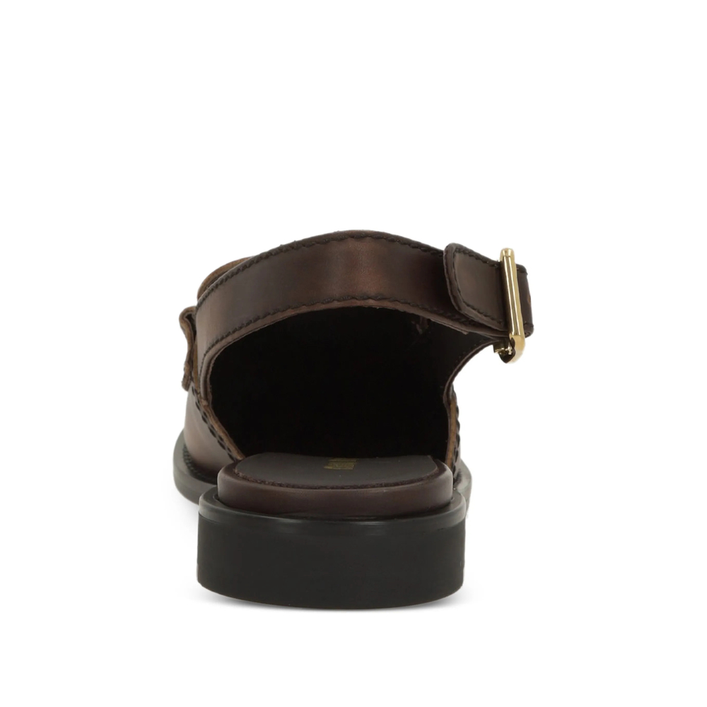 Logo-Detail Slingback Loafers