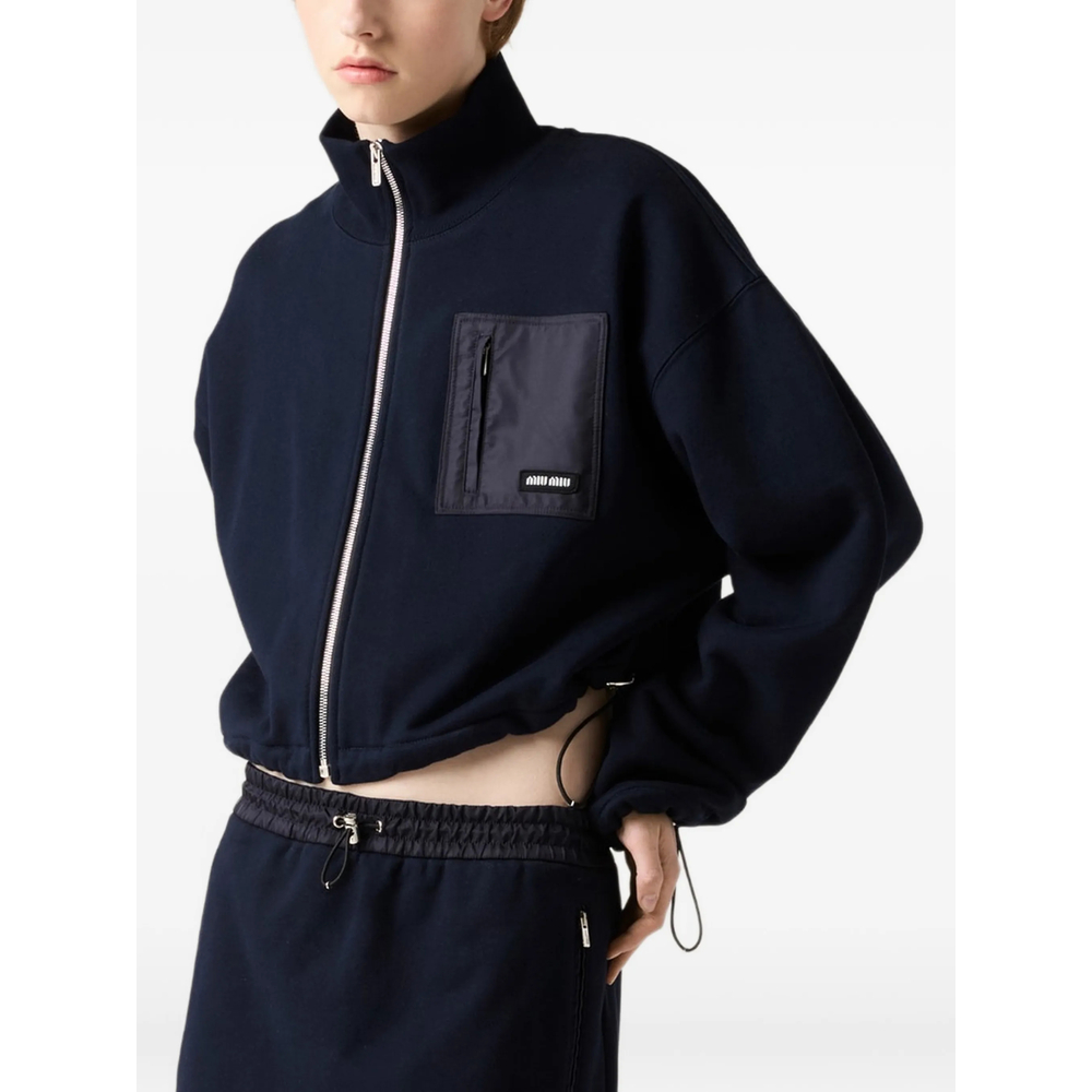 Cotton Fleece Miniskirt