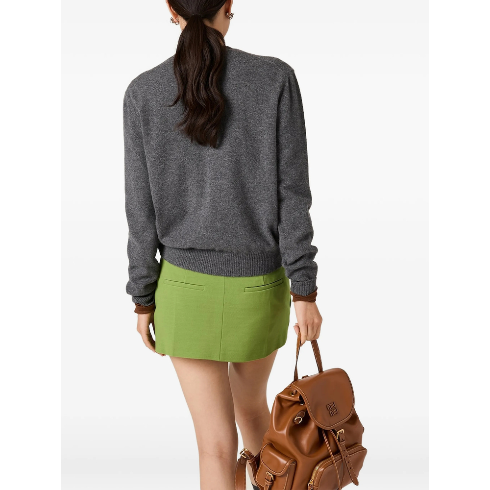 Milano Rib Knit Miniskirt