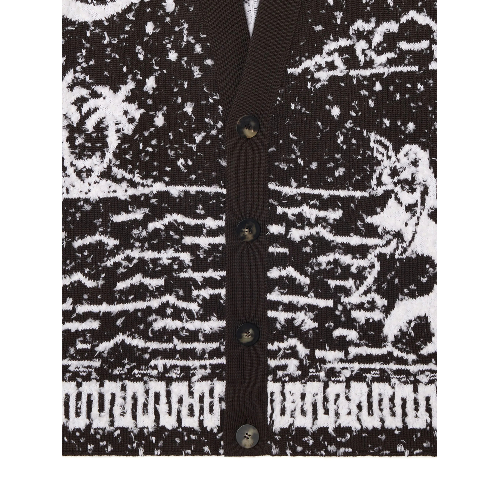 Ocean Whispers Palm-Tree Graphic Cardigan