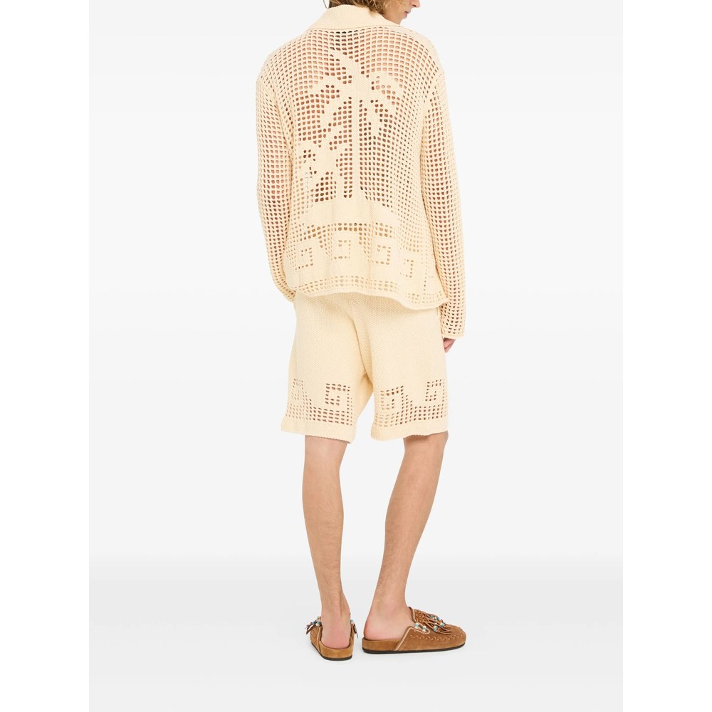 Where The Wave Begins Openwork Buttoned Shirt