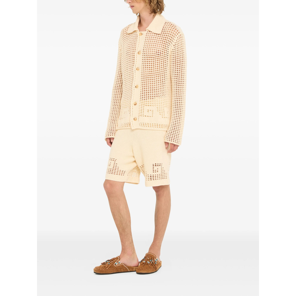 Where The Wave Begins Openwork Buttoned Shirt
