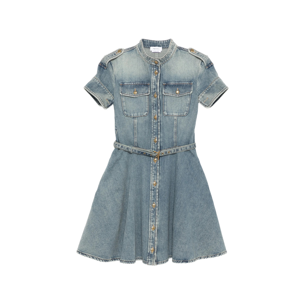 Alexander Mcqueen Denim Mini Dress　アレキサンダー・マックイーン デニム ミニドレス Alexander