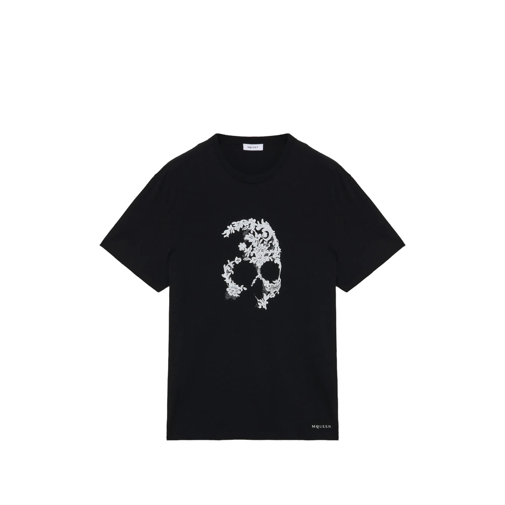 Alexander Mcqueen Lace Skull T-shirt