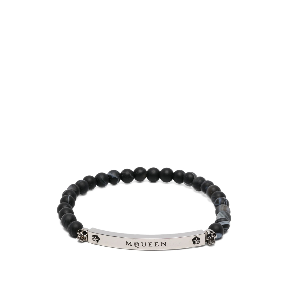 Alexander Mcqueen Skull-detail Beaded Bracelet