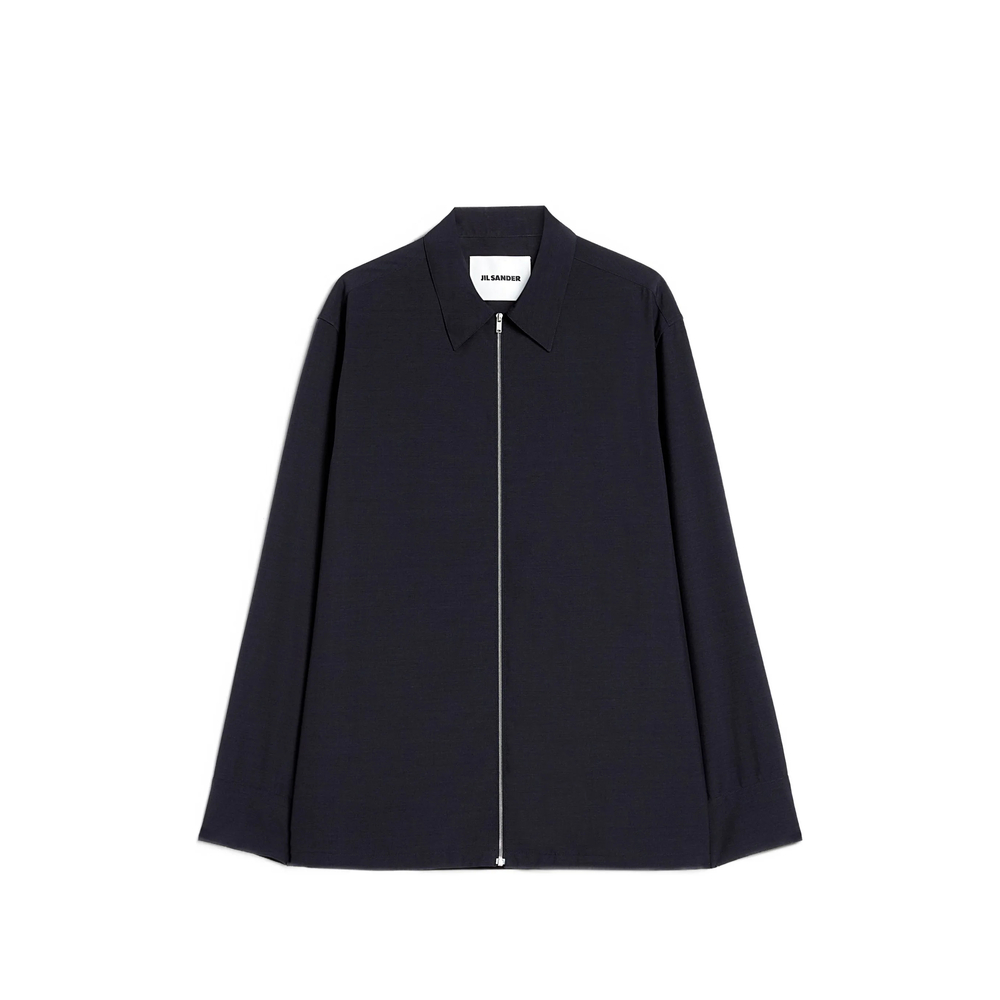 Poplin Zip-Up Shirt