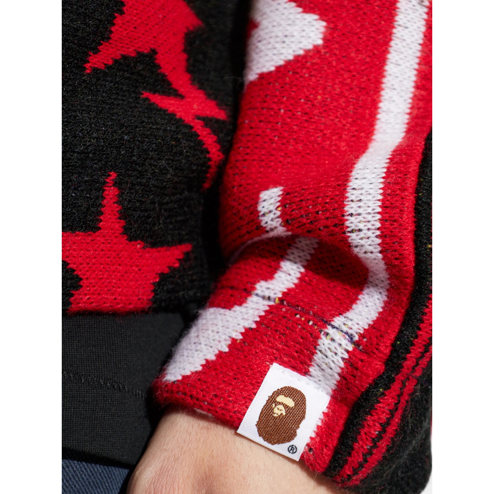 Scarf-Pattern Track Jacket
