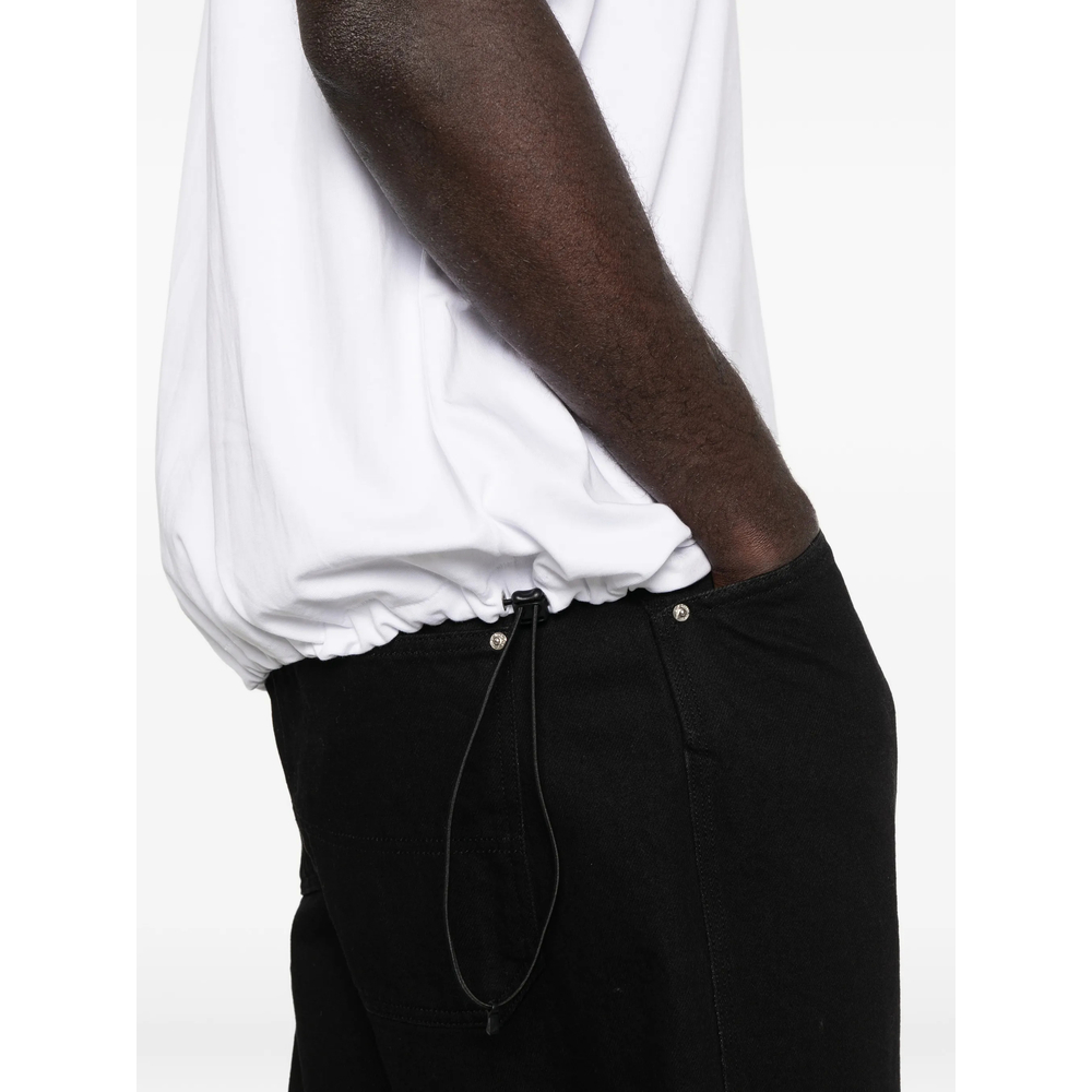 Logo-Print Drawstring T-Shirt