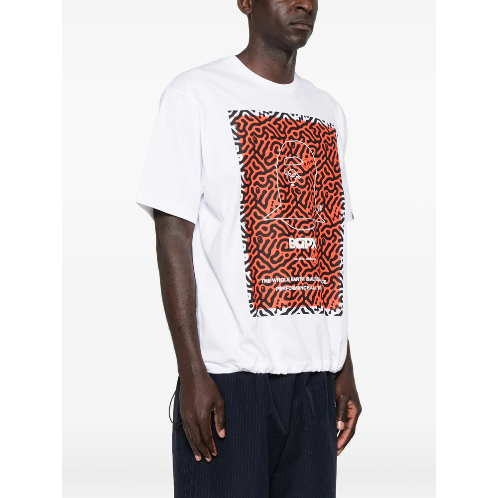 Graphic-Print Drawstring T-Shirt