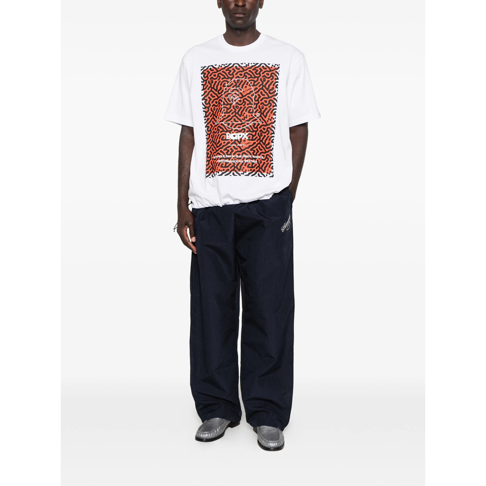 Graphic-Print Drawstring T-Shirt