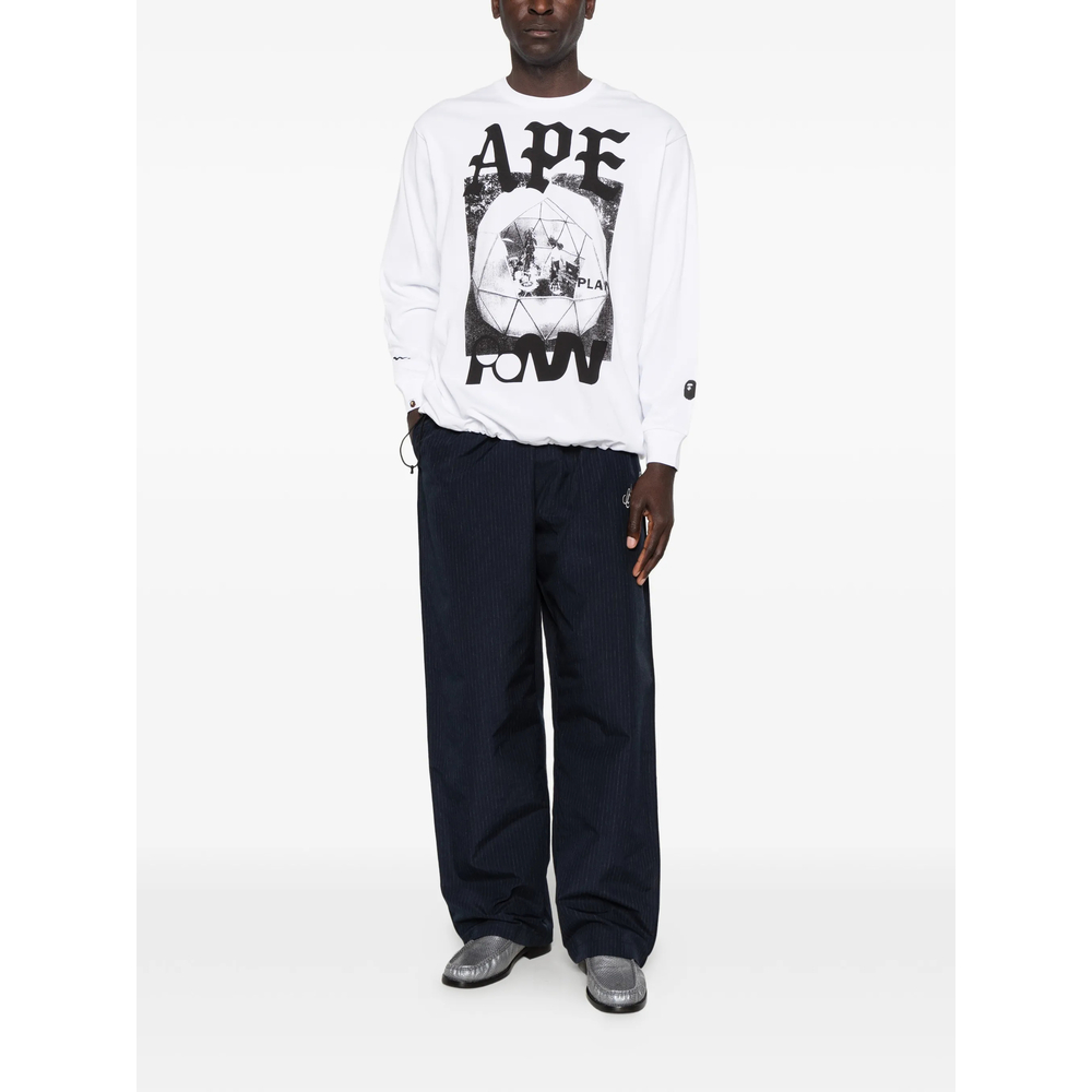 Graphic-Print Long-Sleeve T-Shirt