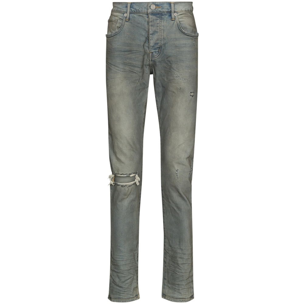 Distressed-Look Mid-Rise Jeans