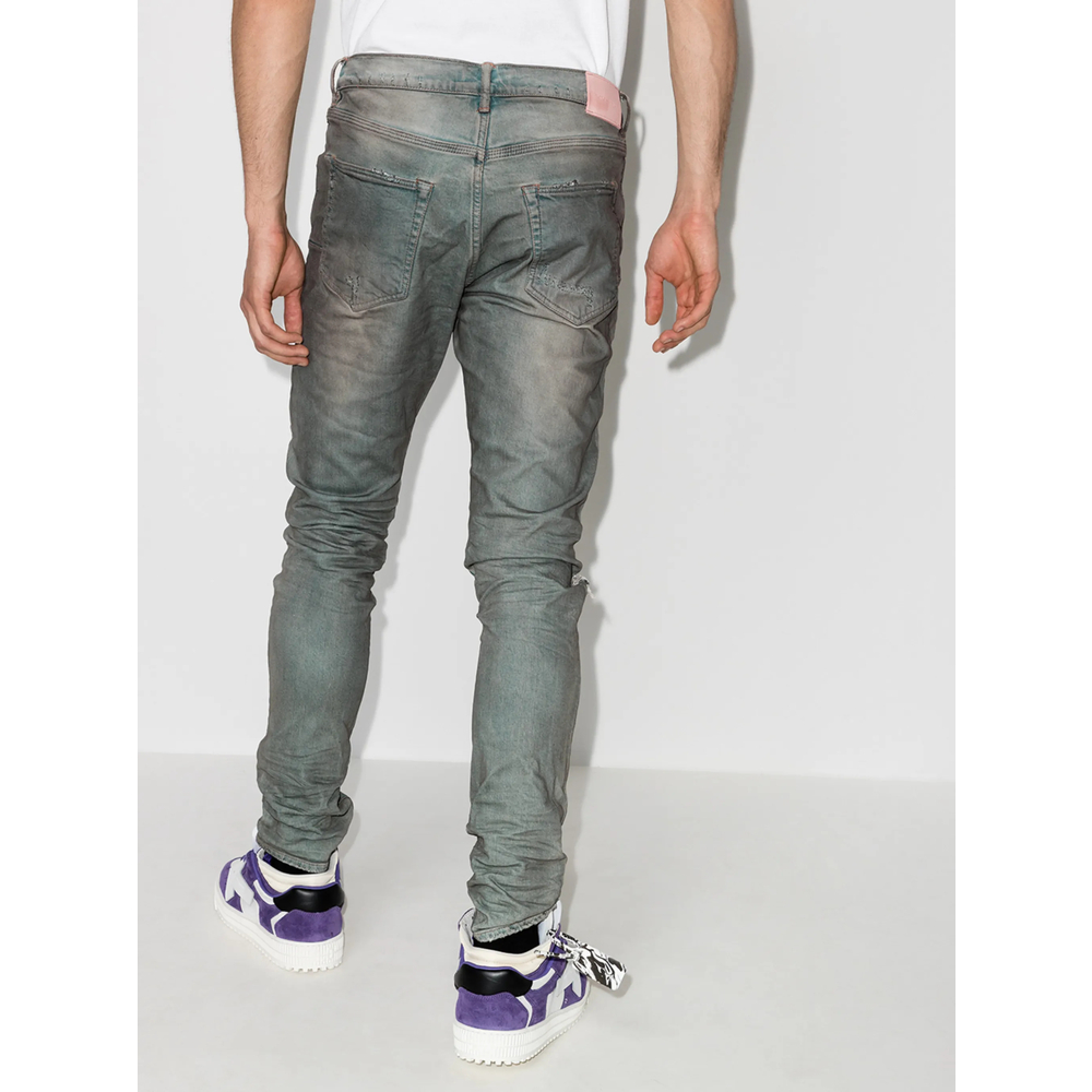 Distressed-Look Mid-Rise Jeans