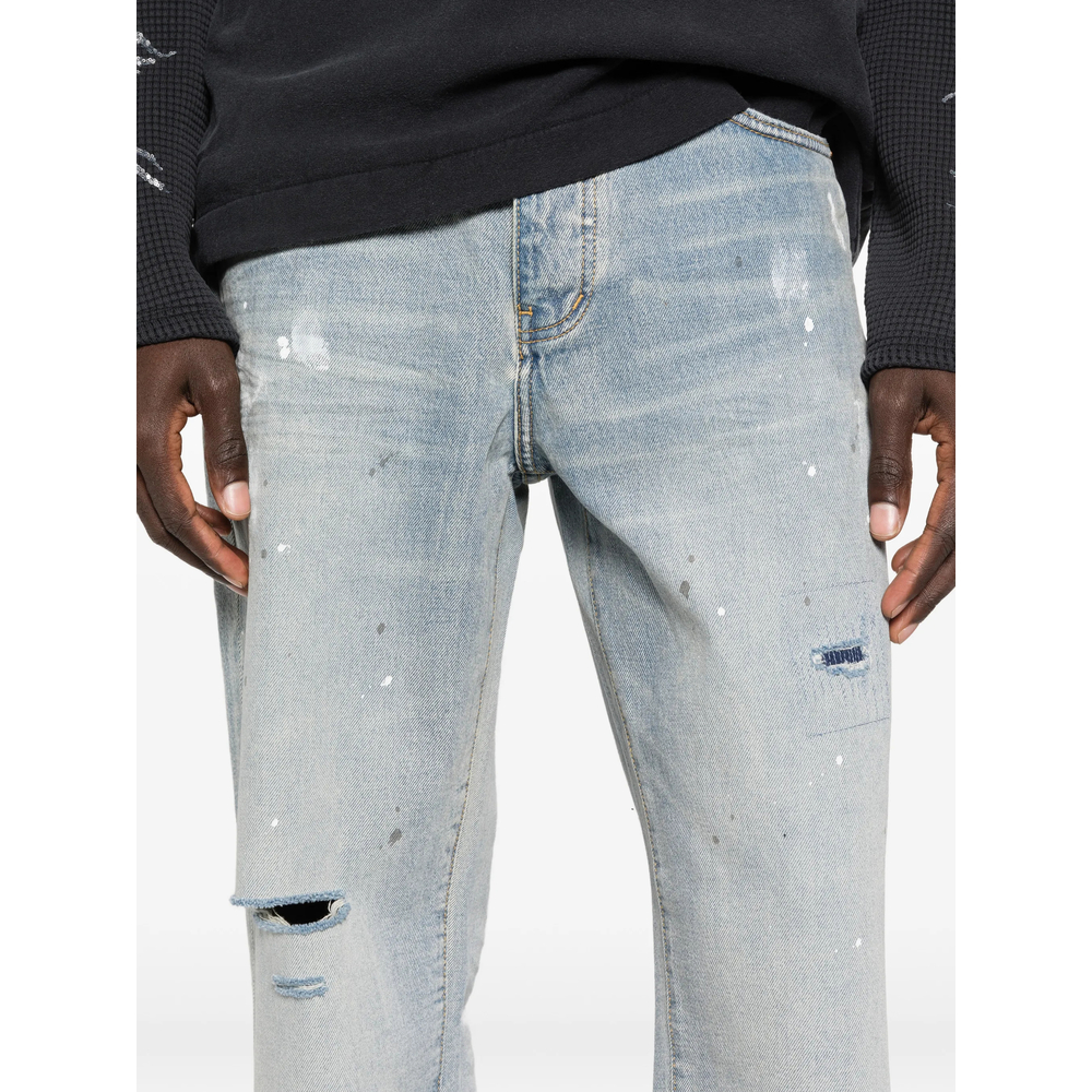 Painted Distressed Jeans
