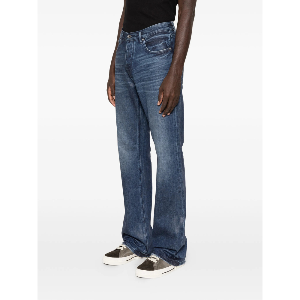 Distressed-Effect Denim Jeans