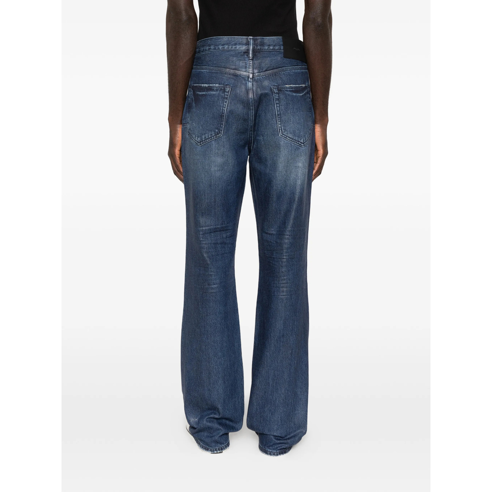 Distressed-Effect Denim Jeans