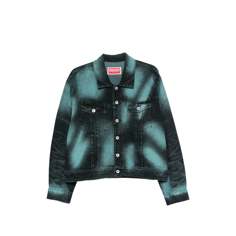 Kenzo Boke Heart Logo-print Denim Jacket