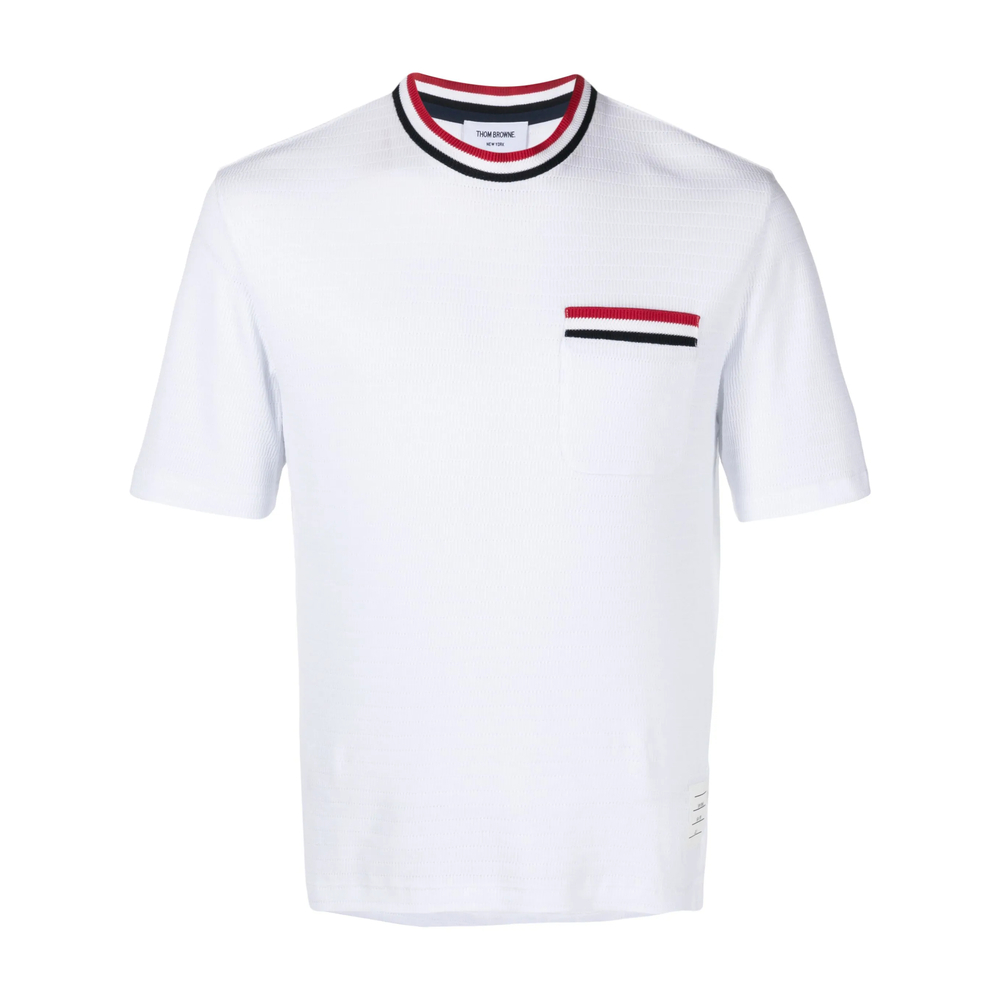 Thom Browne Pointelle-knit Cotton T-shirt