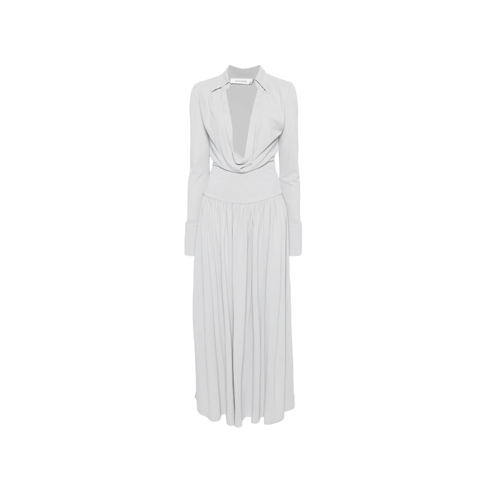 Aya Muse Draped Maxi Dress