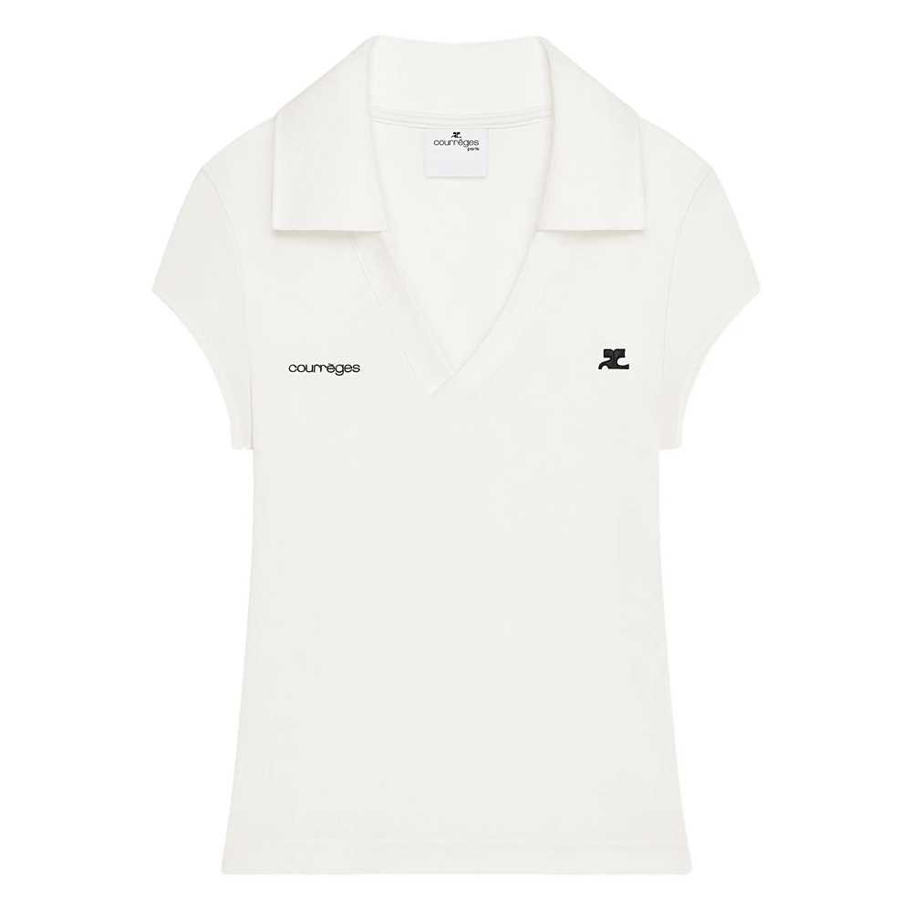 Courrèges Logo Polo Top