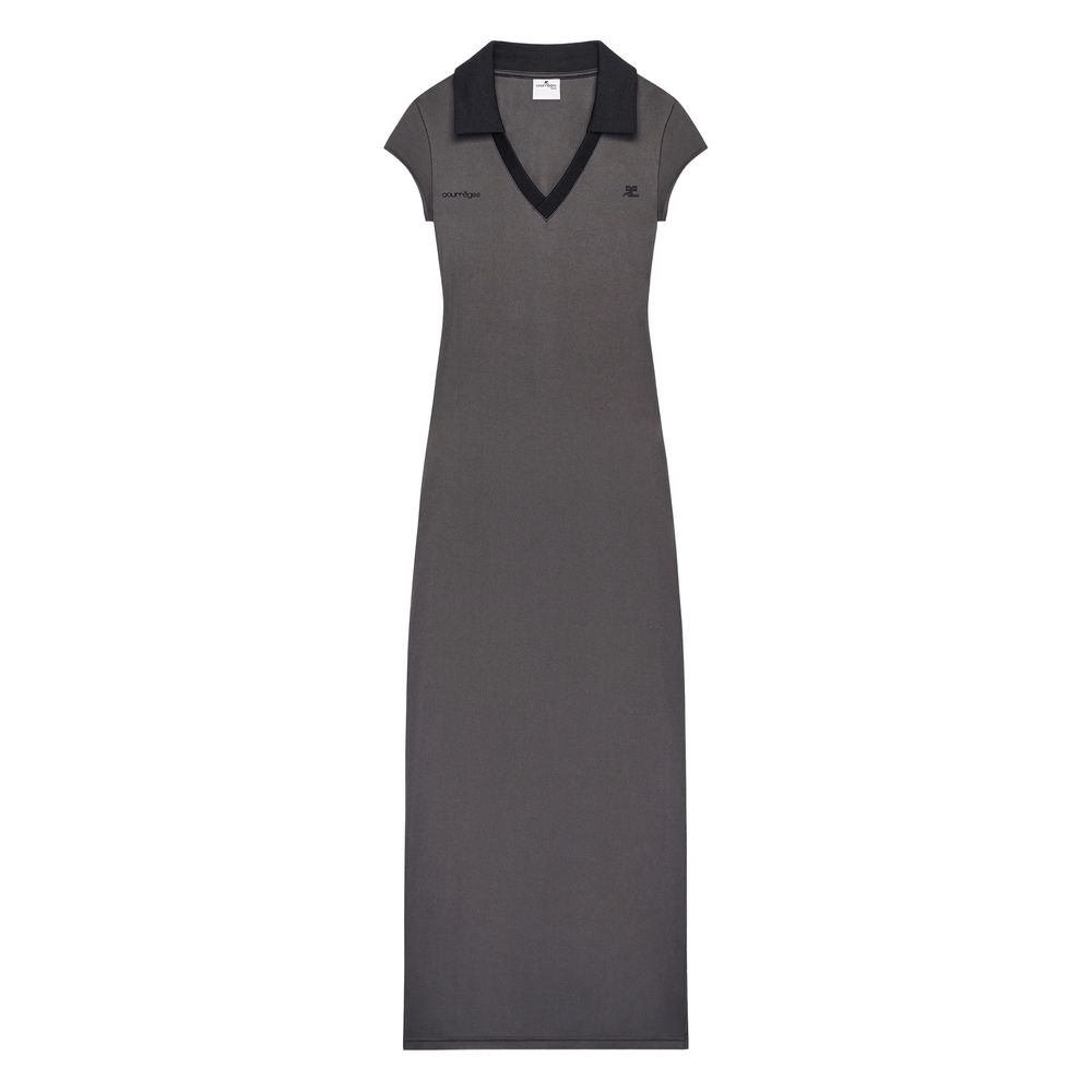 Courrèges Logo Maxi Dress