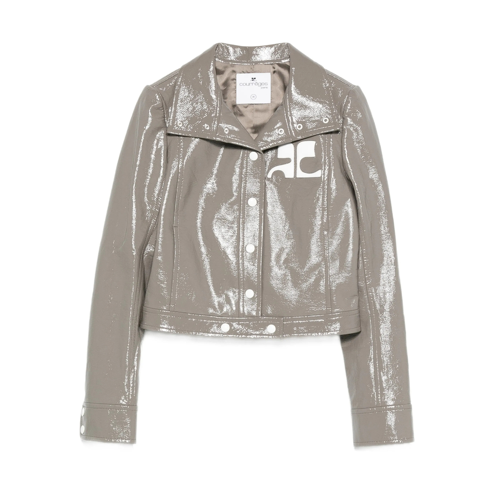 Courrèges Vinyl Cropped Jacket