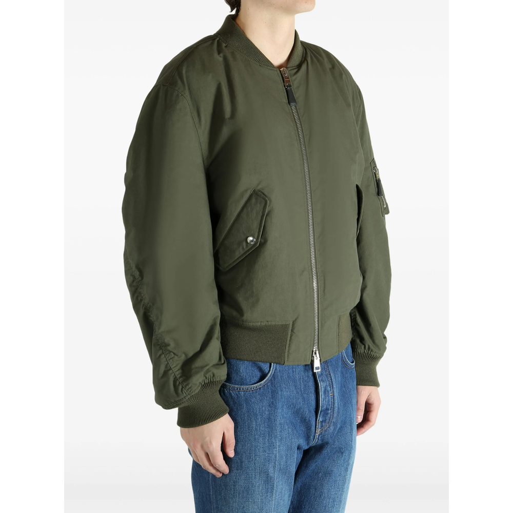 Couture Seam Bomber In Cotton With Givenchy Stamp Print