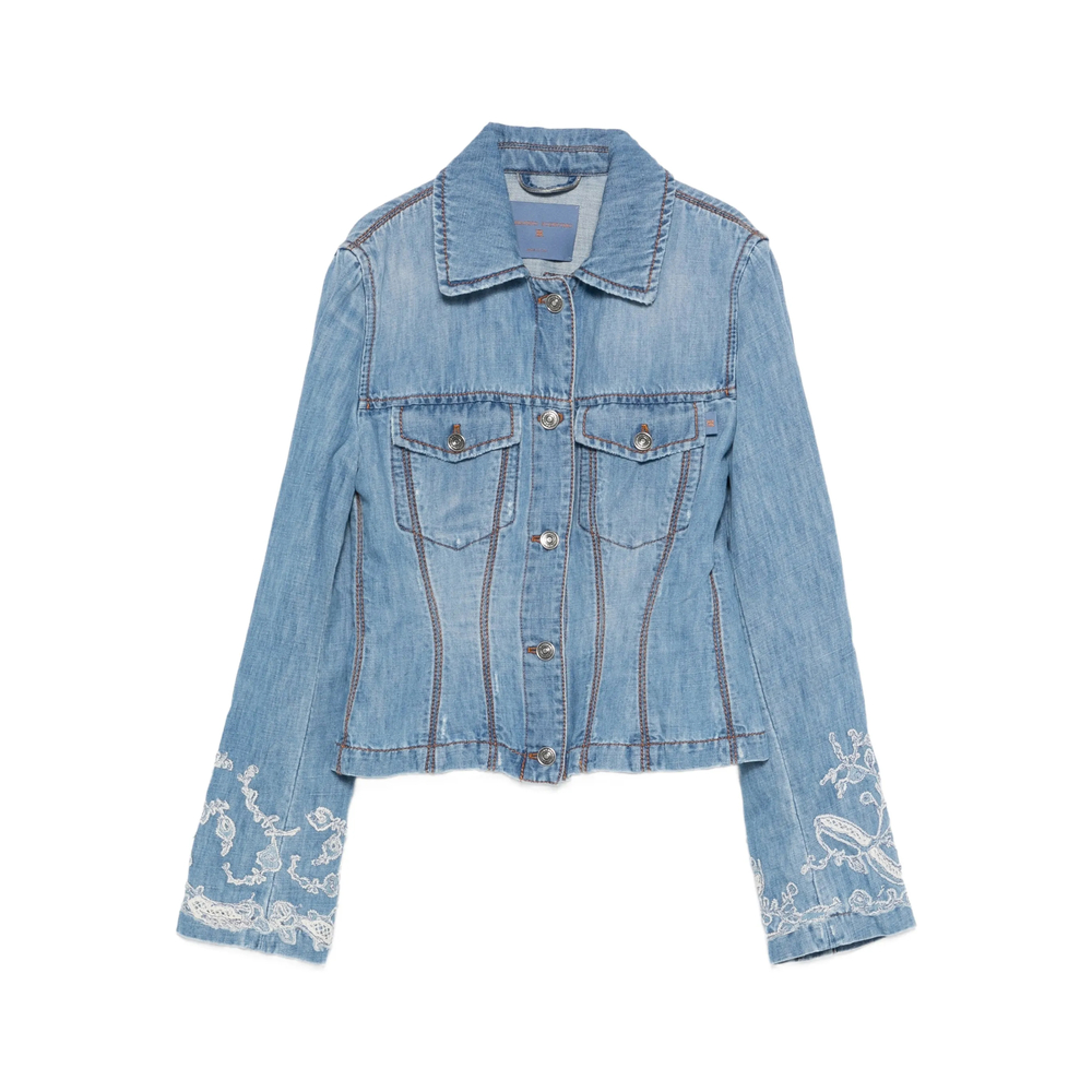 Ermanno Scervino Embroidered Denim Jacket