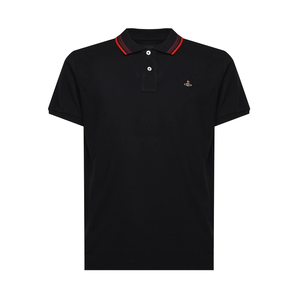 Vivienne Westwood Striped-collar Polo Shirt