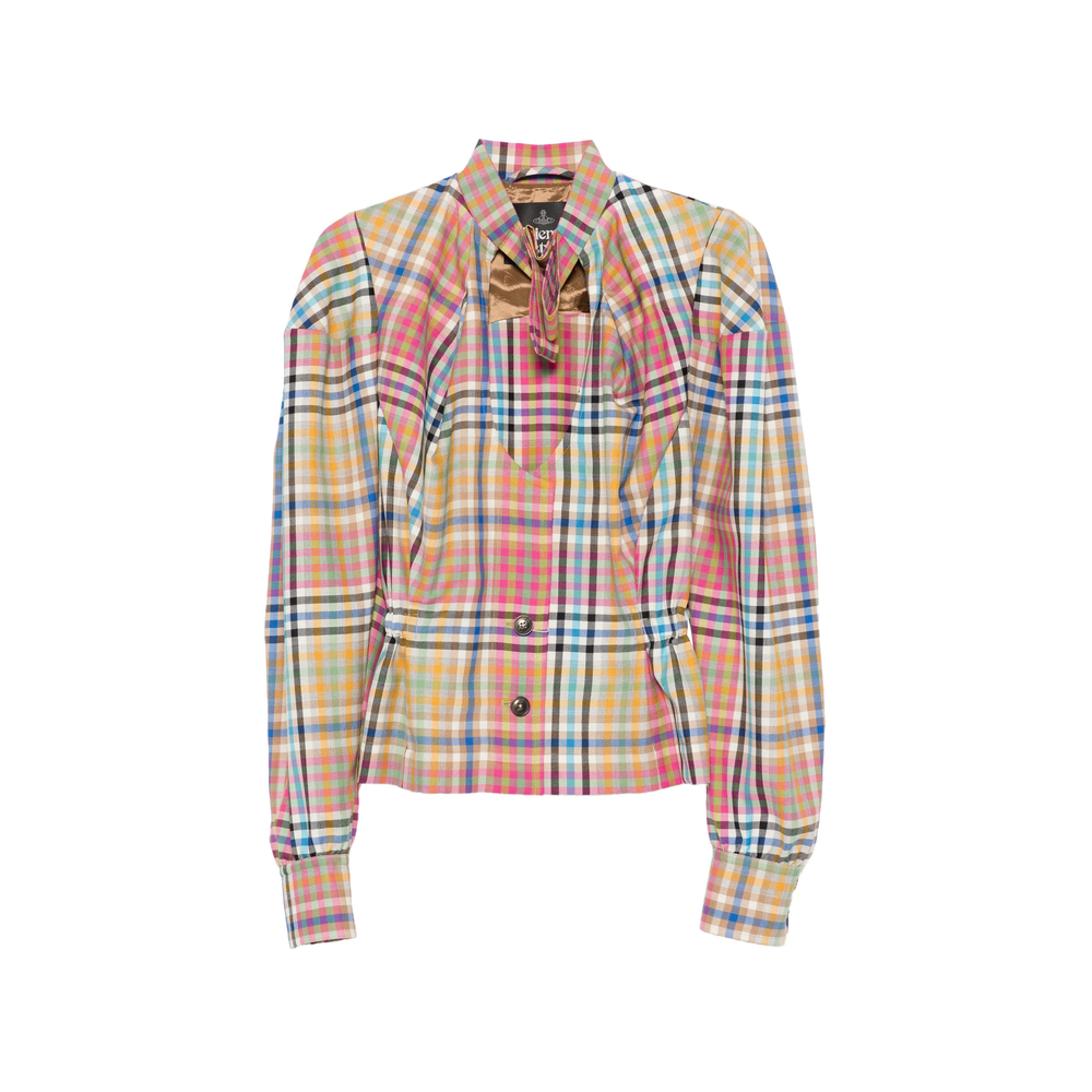 Vivienne Westwood Plaid Button Front Top