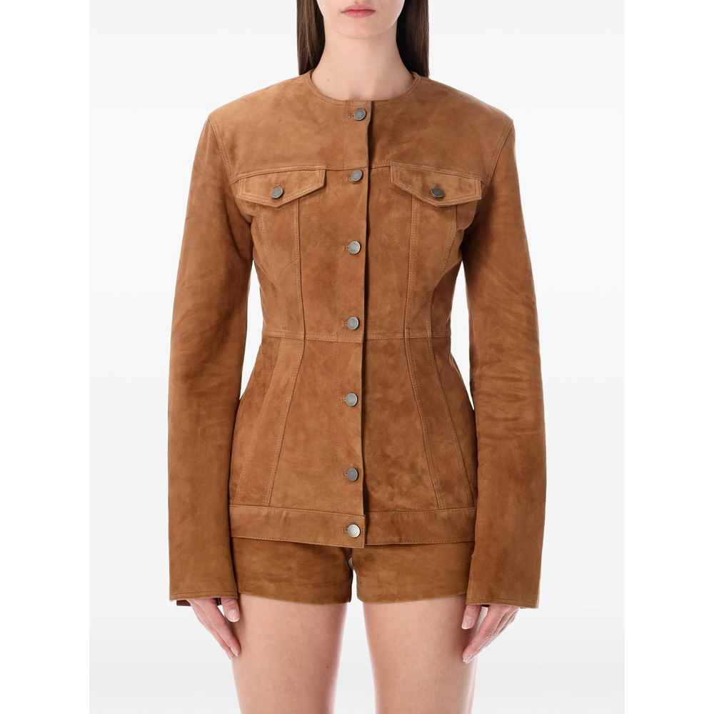 Haikure Buttoned Suede Jacket
