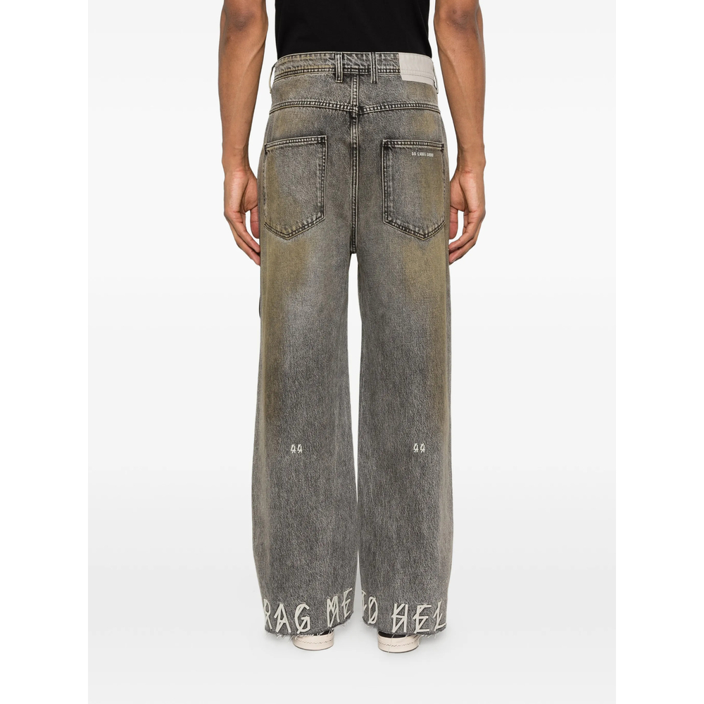 Strap-Detail Jeans