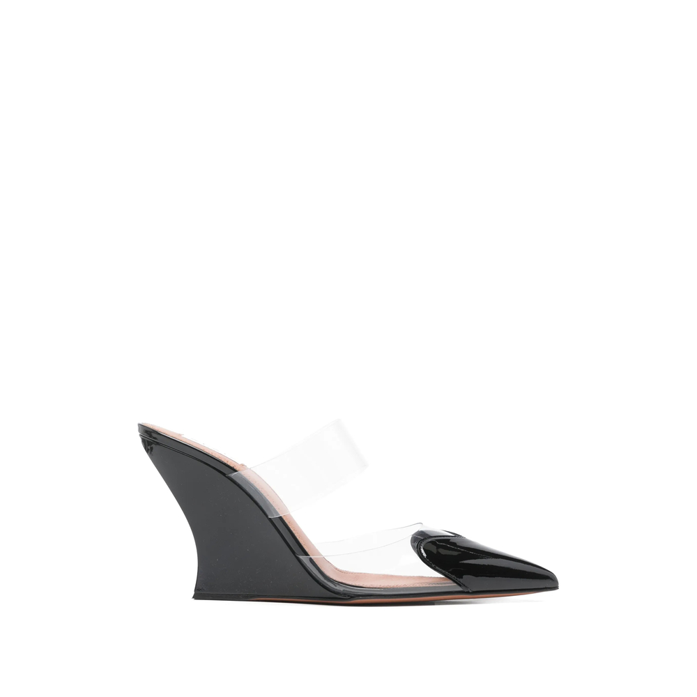 Alaïa Le Caur Wedge Mules In Patent Leather