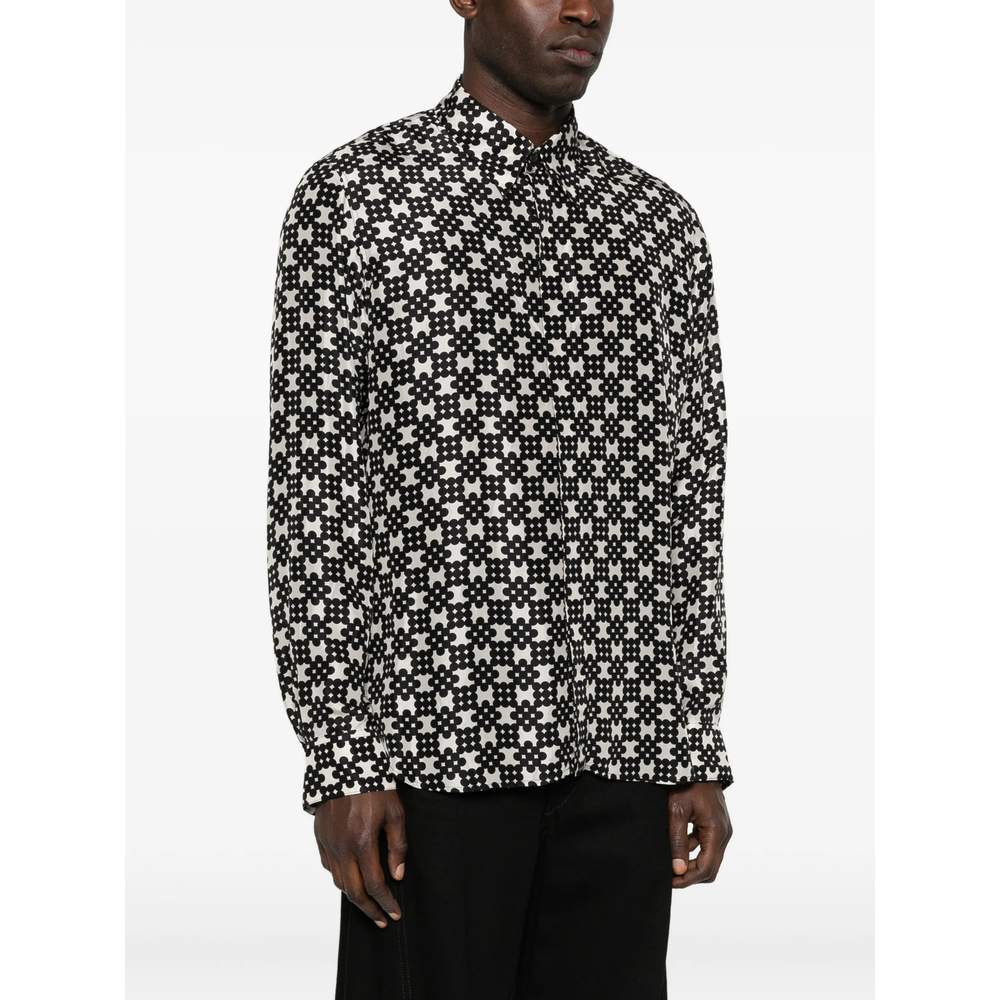 Patterned Long-Sleeve Shirt