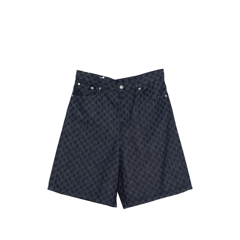 Dries Van Noten Patterned Denim Shorts