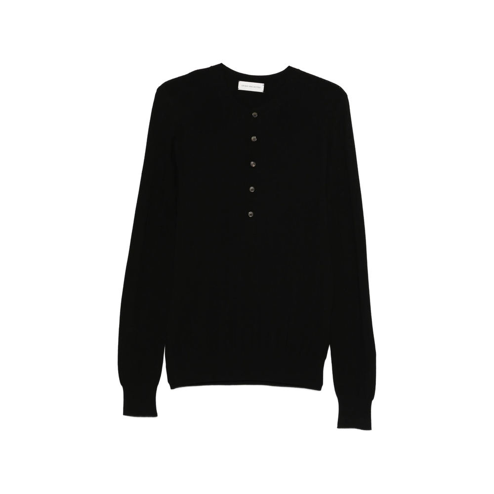 Dries Van Noten Button Knitted Polo Shirt