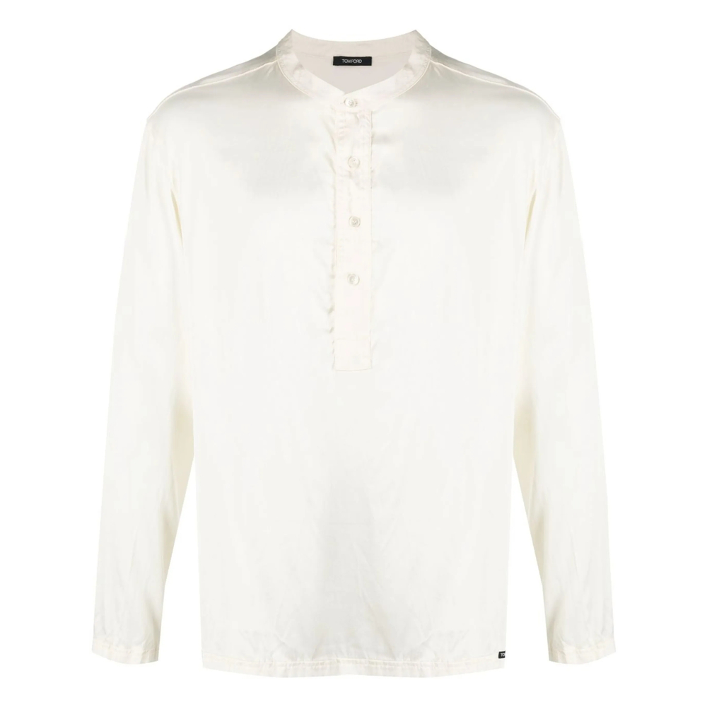 Tom Ford Underwear Button-placket Satin Shirt