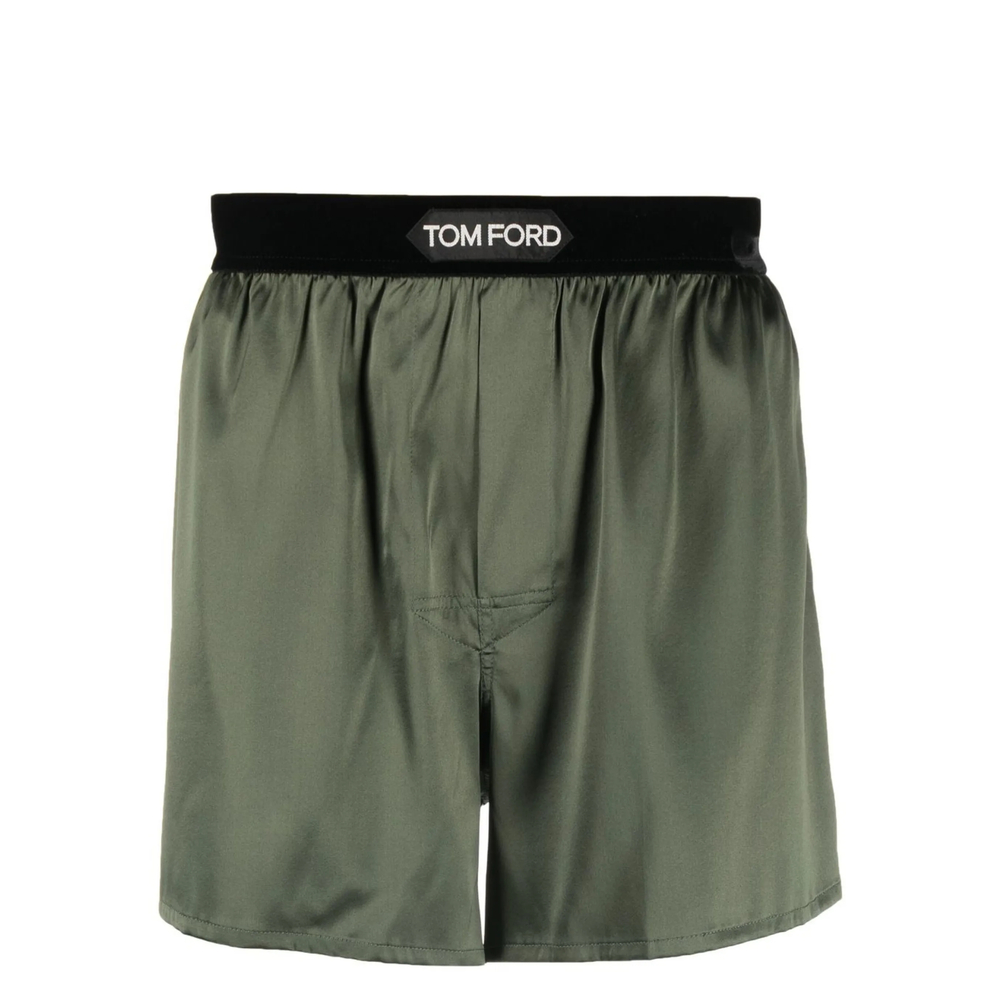 Tom Ford Underwear Satin Logo-waist Boxer Briefs