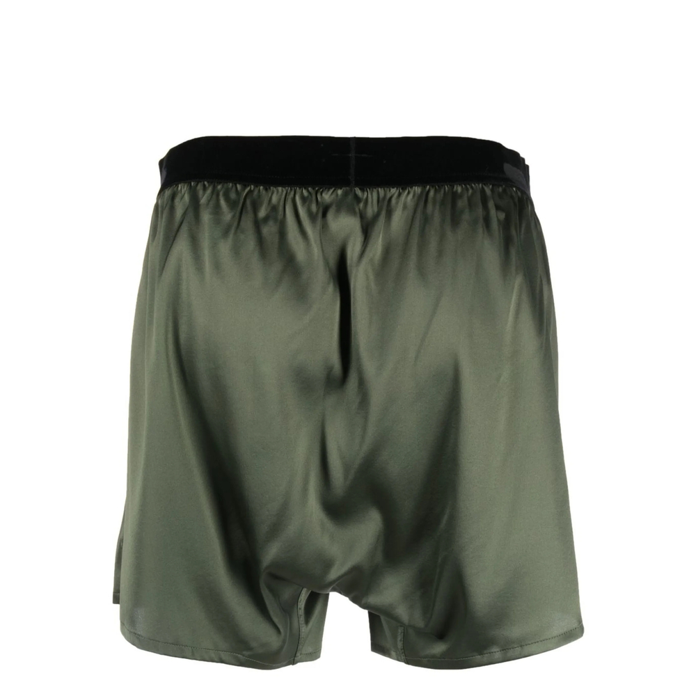 Satin Logo-Waist Boxer