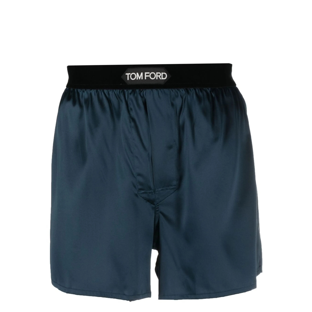 Tom Ford Underwear Logo-waist Satin Boxers