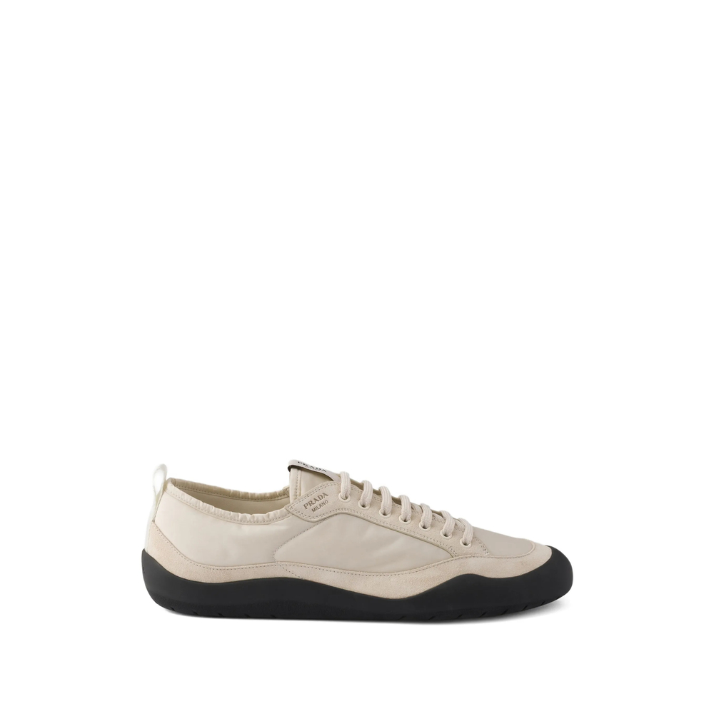 Prada Speedrock Re-nylon And Suede Sneakers